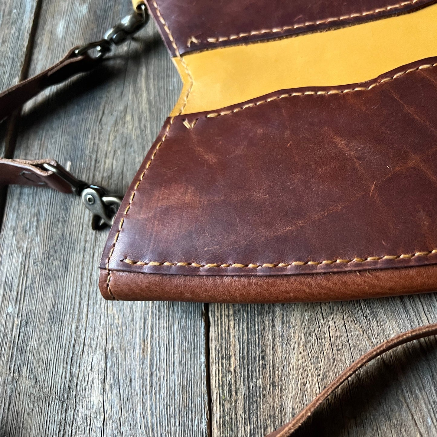 Moon River Leather Crossbody Bag