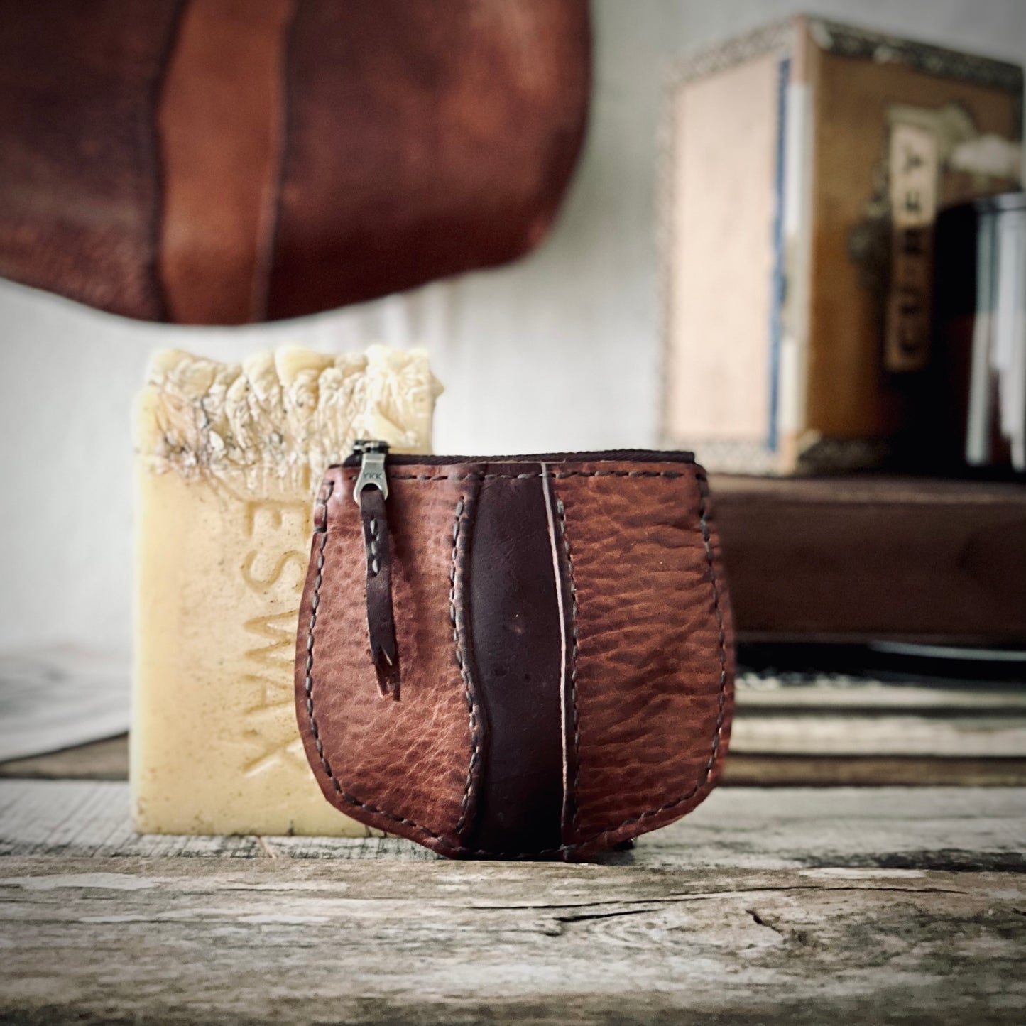 Lincoln River Leather Coin Pouch
