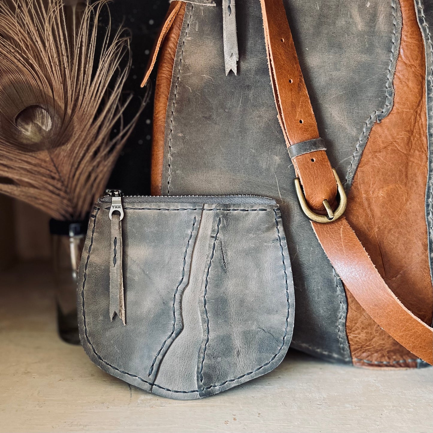 Lincoln River Leather Coin Pouch