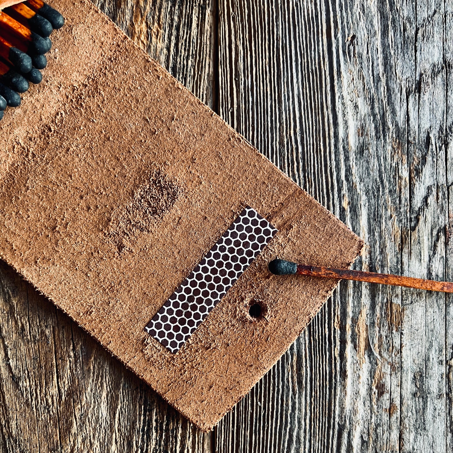 Sondera 1974 Leather Match Case
