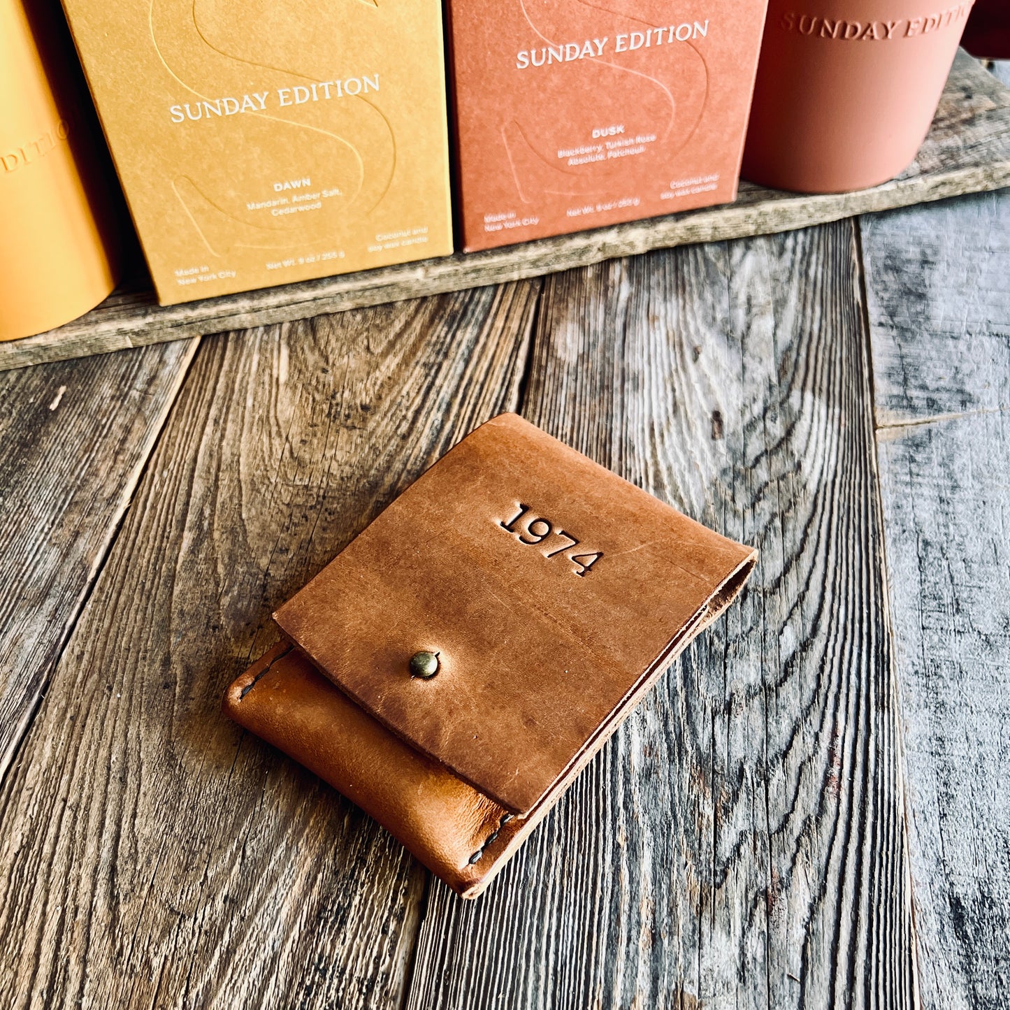 Sondera 1974 Leather Match Case