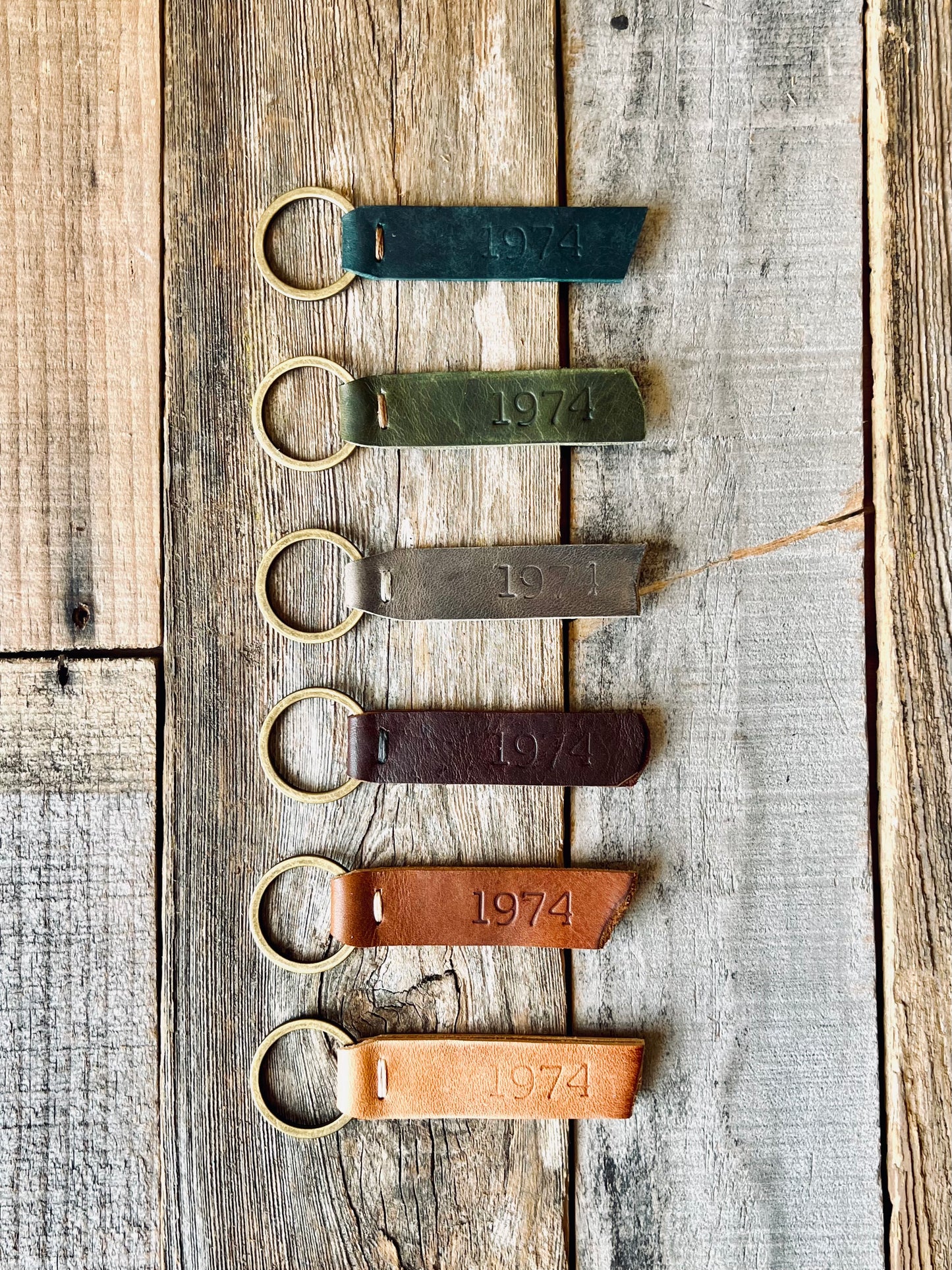 1974 Branded Leather Key Fob Alt Image