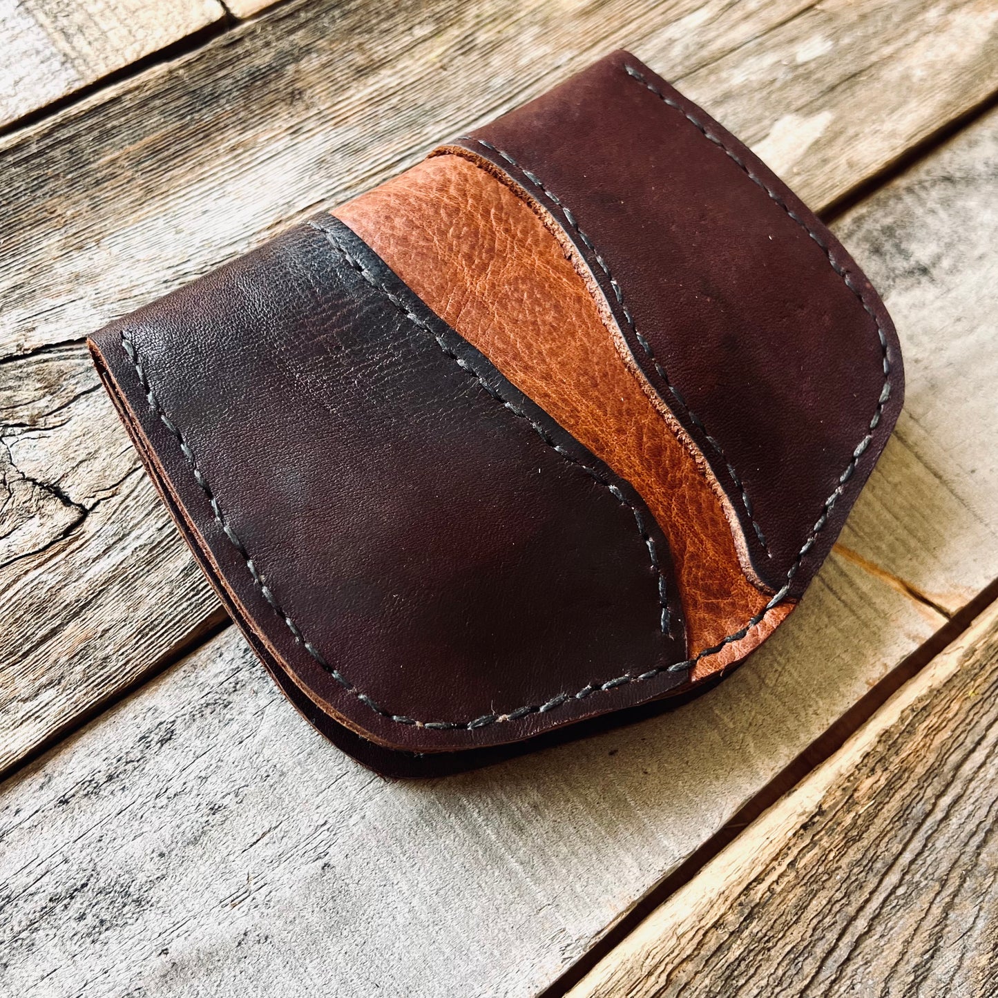 1974 Thames River Wallet in Chestnut & Hickory