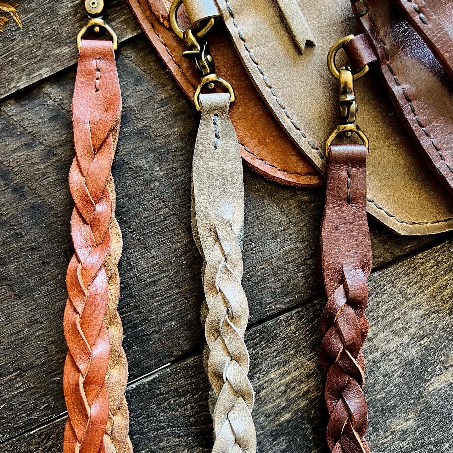 Broad River Leather Wristlet