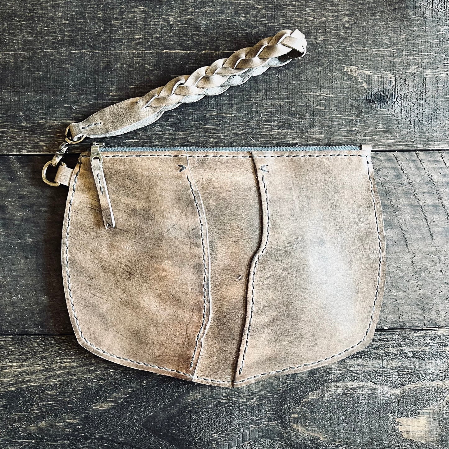 Broad River Leather Wristlet