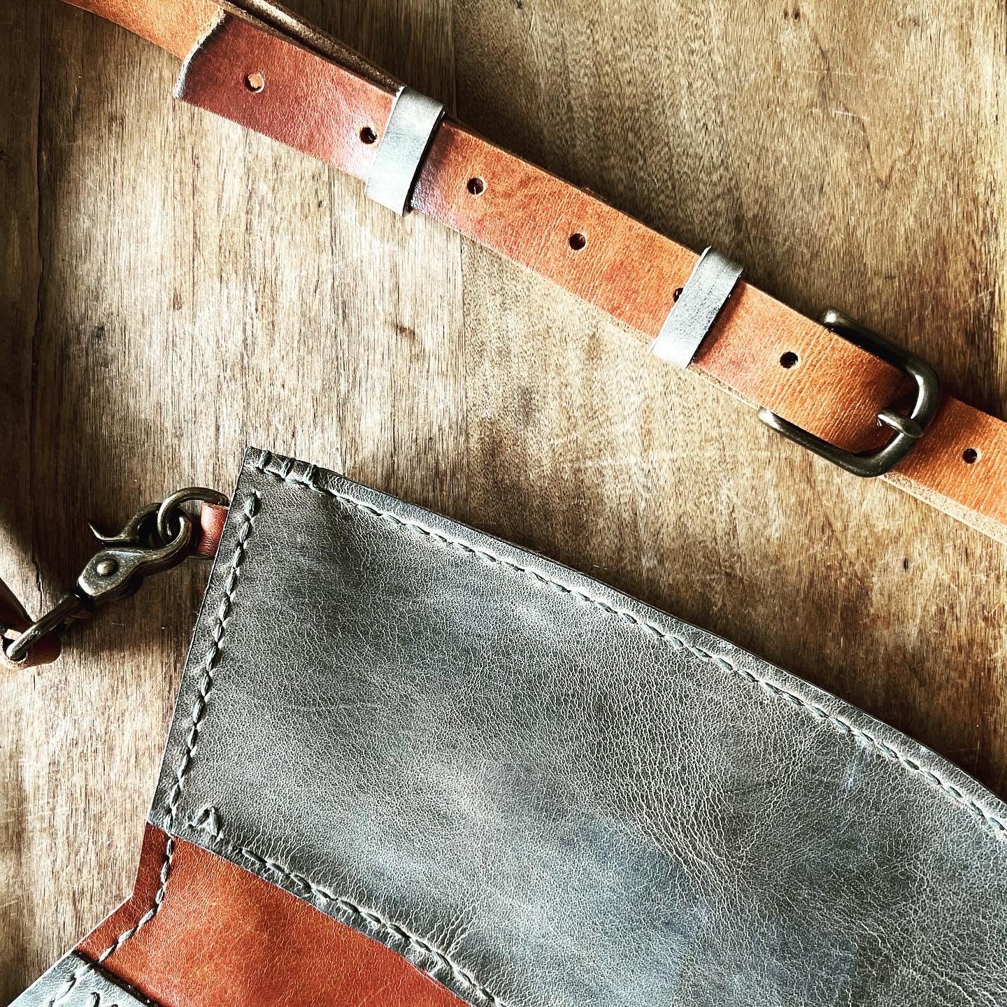 Moon River Leather Crossbody Bag