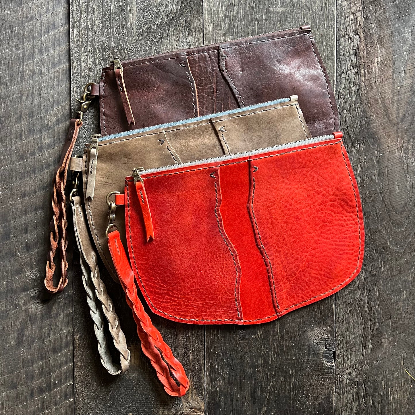 Broad River Leather Wristlet