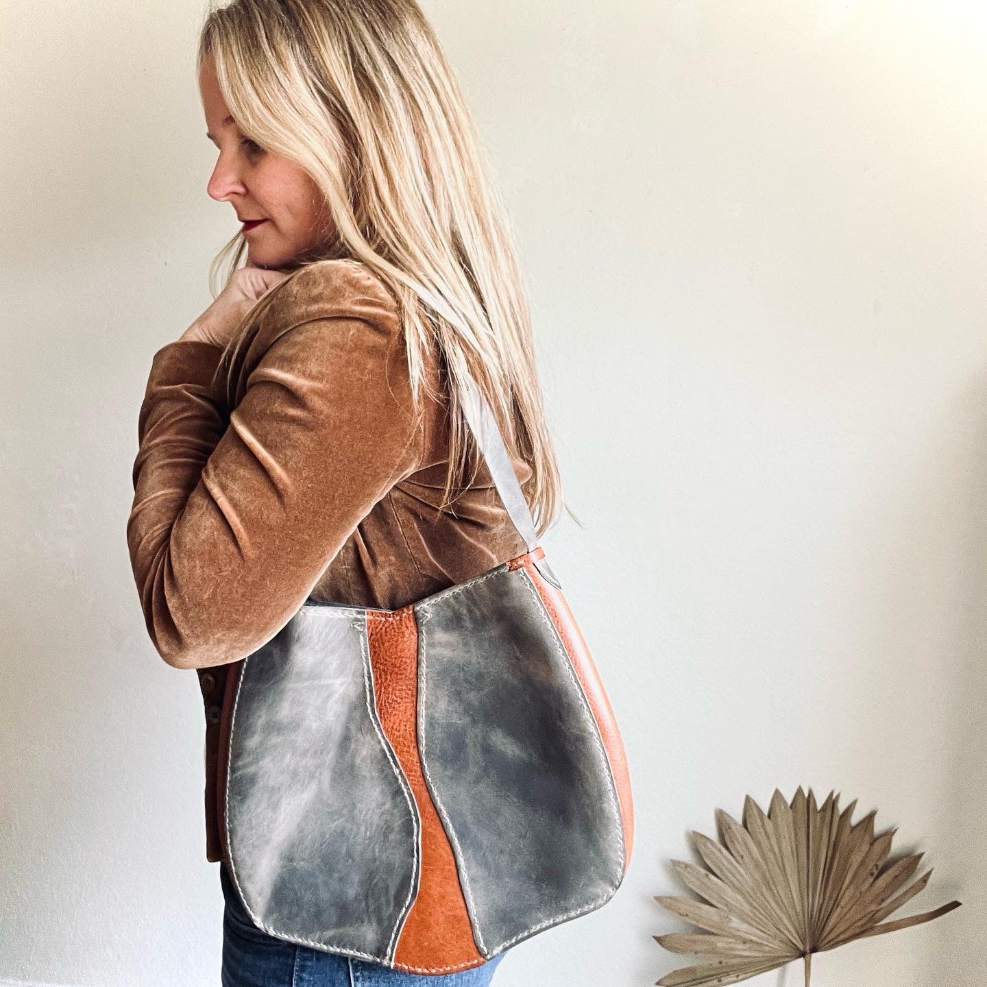 Beaufort River Leather Hobo Bag
