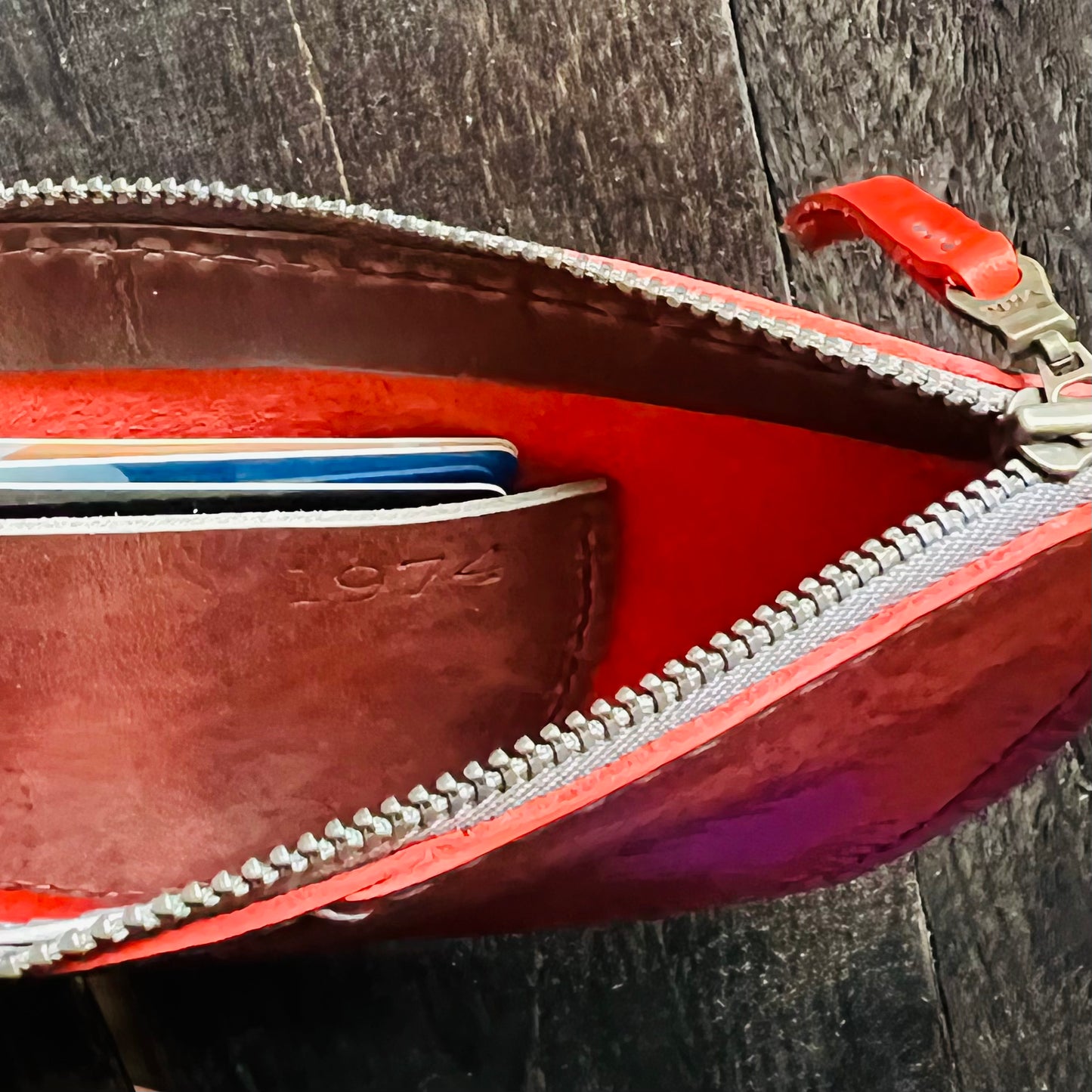 Broad River Leather Wristlet