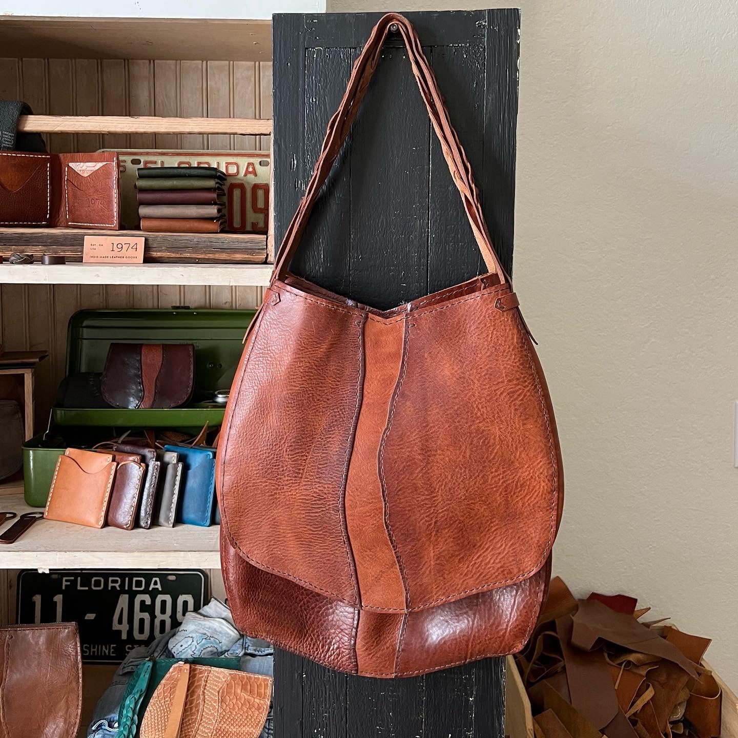 Beaufort River Leather Hobo Bag