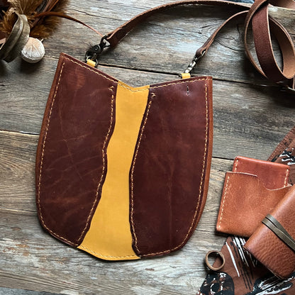 Moon River Leather Crossbody Bag