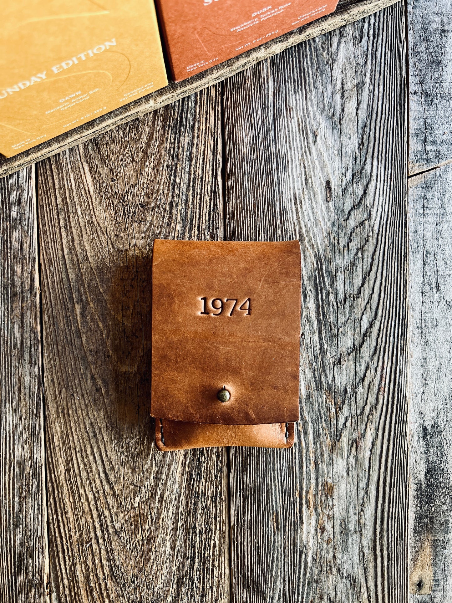 Sondera 1974 Leather Match Case