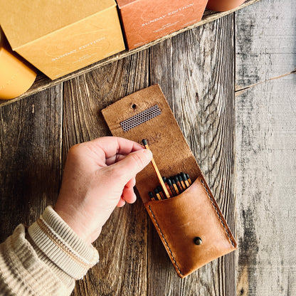 Sondera 1974 Leather Match Case