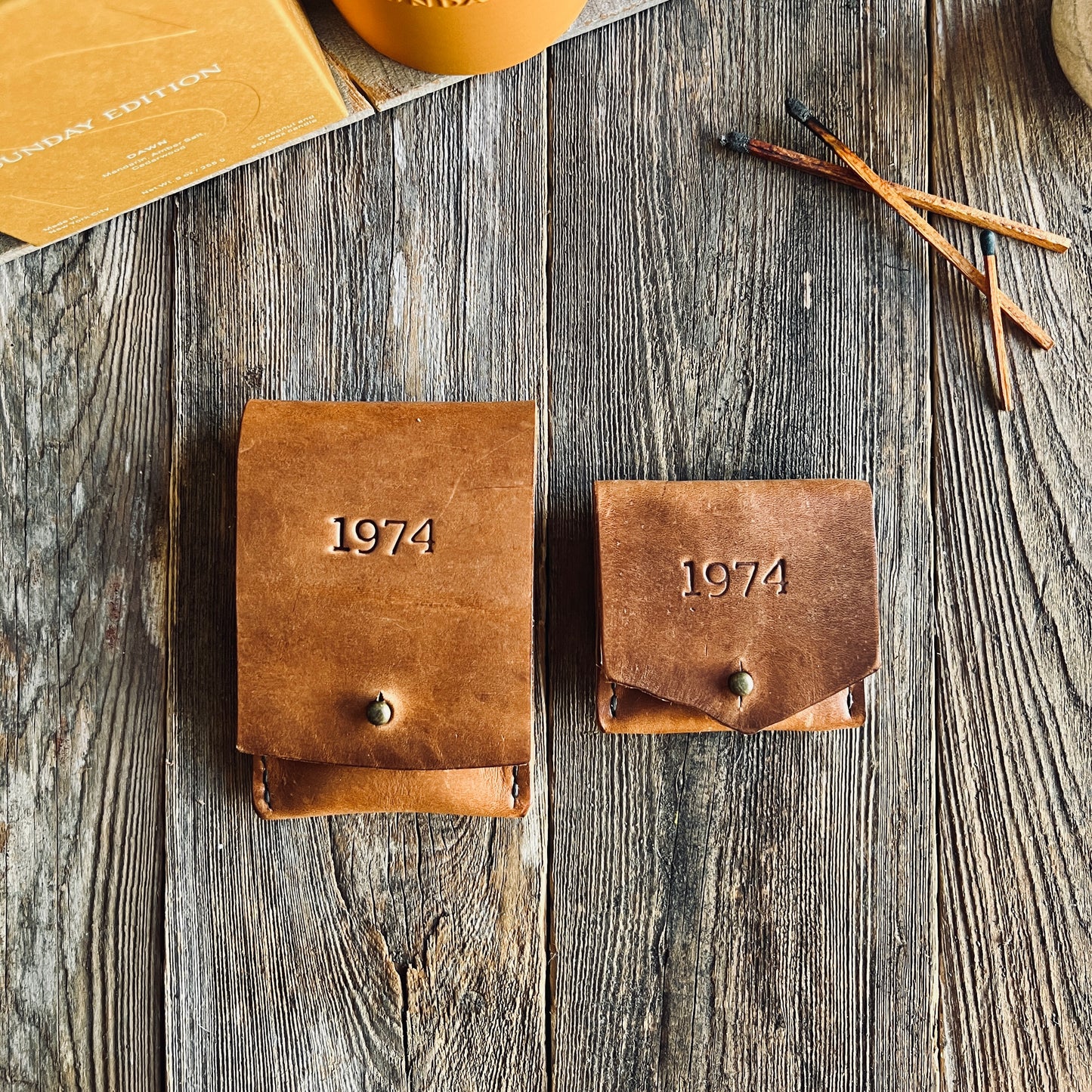 Sondera 1974 Leather Match Case