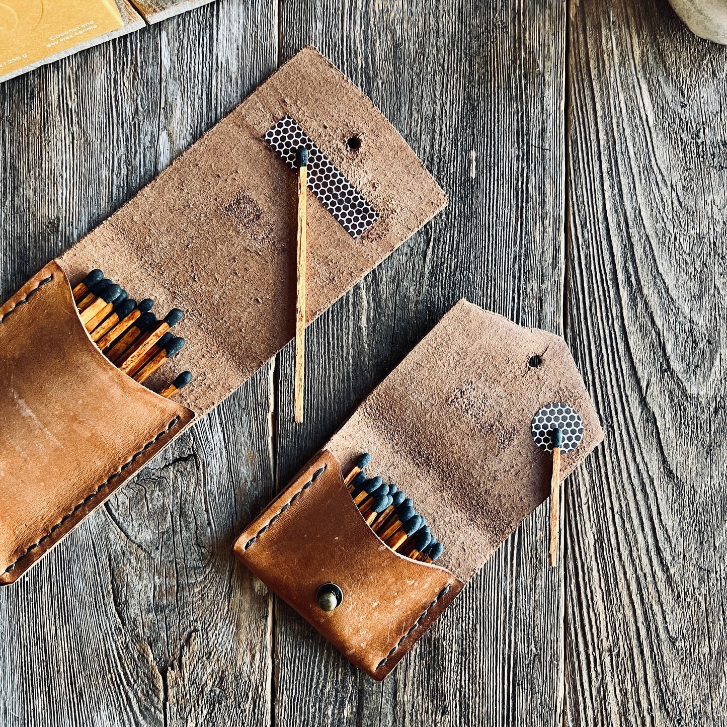Sondera 1974 Leather Match Case