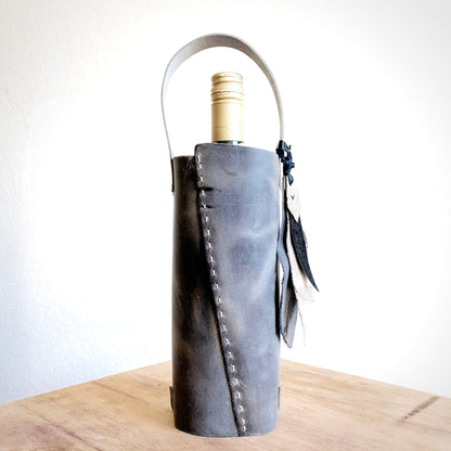 1974 Whiskey & Wine Leather Tote in Smoke