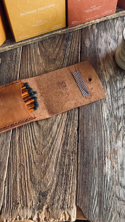 Sondera 1974 Leather Match Case