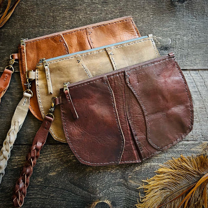Broad River Leather Wristlet