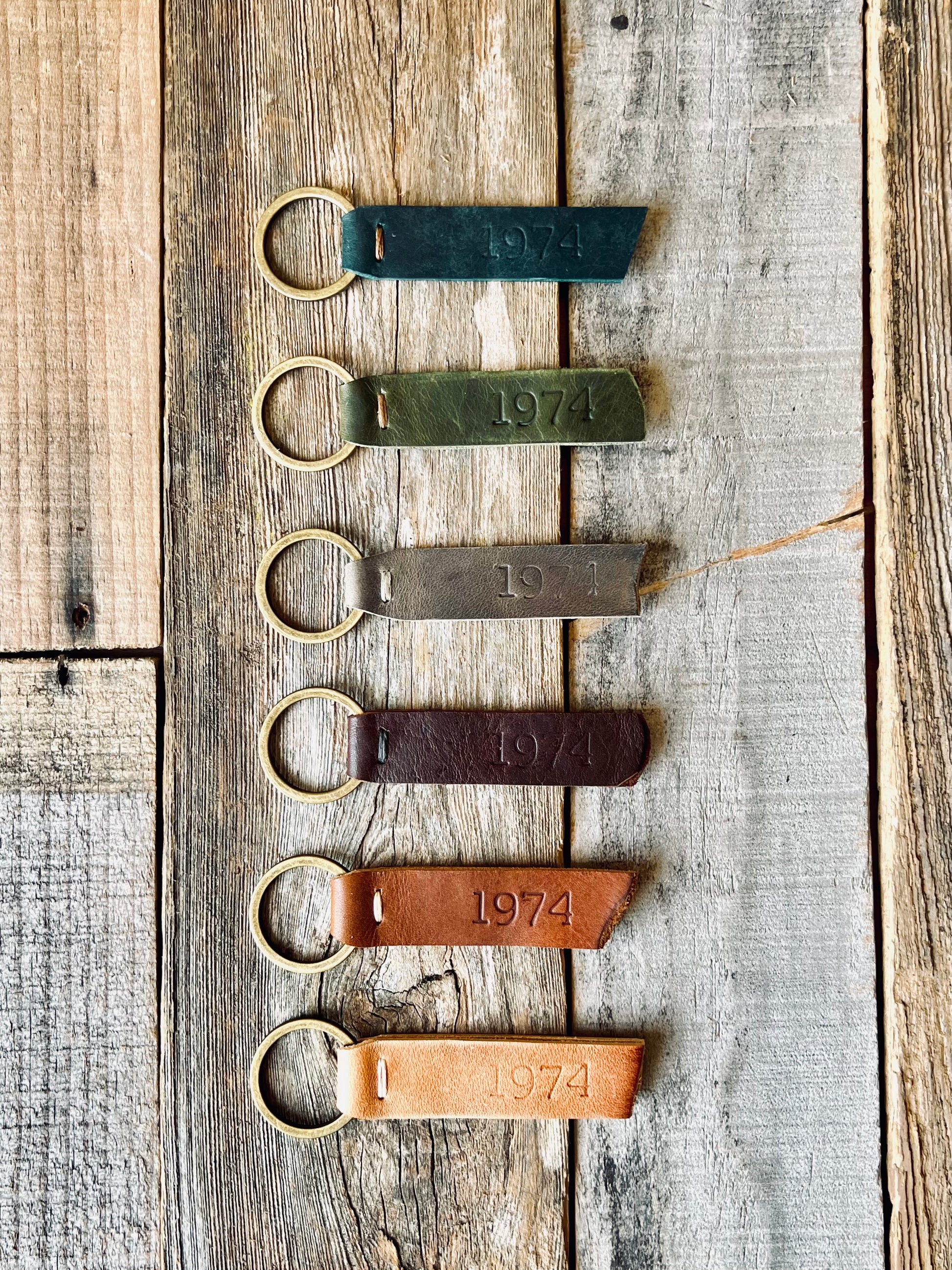 1974 Branded Leather Key Fob Alt Image