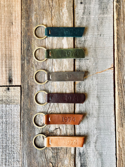 1974 Branded Leather Key Fob Alt Image