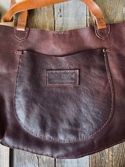 St. Johns River Leather Slim Tote