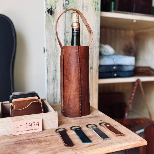 1974 Whiskey Leather Tote