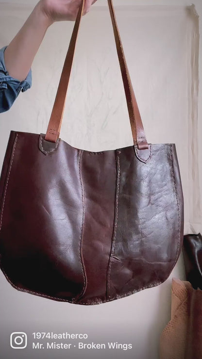 St. Johns River Leather Slim Tote