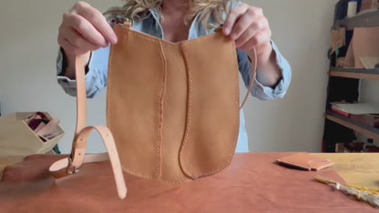 Moon River Leather Crossbody Bag