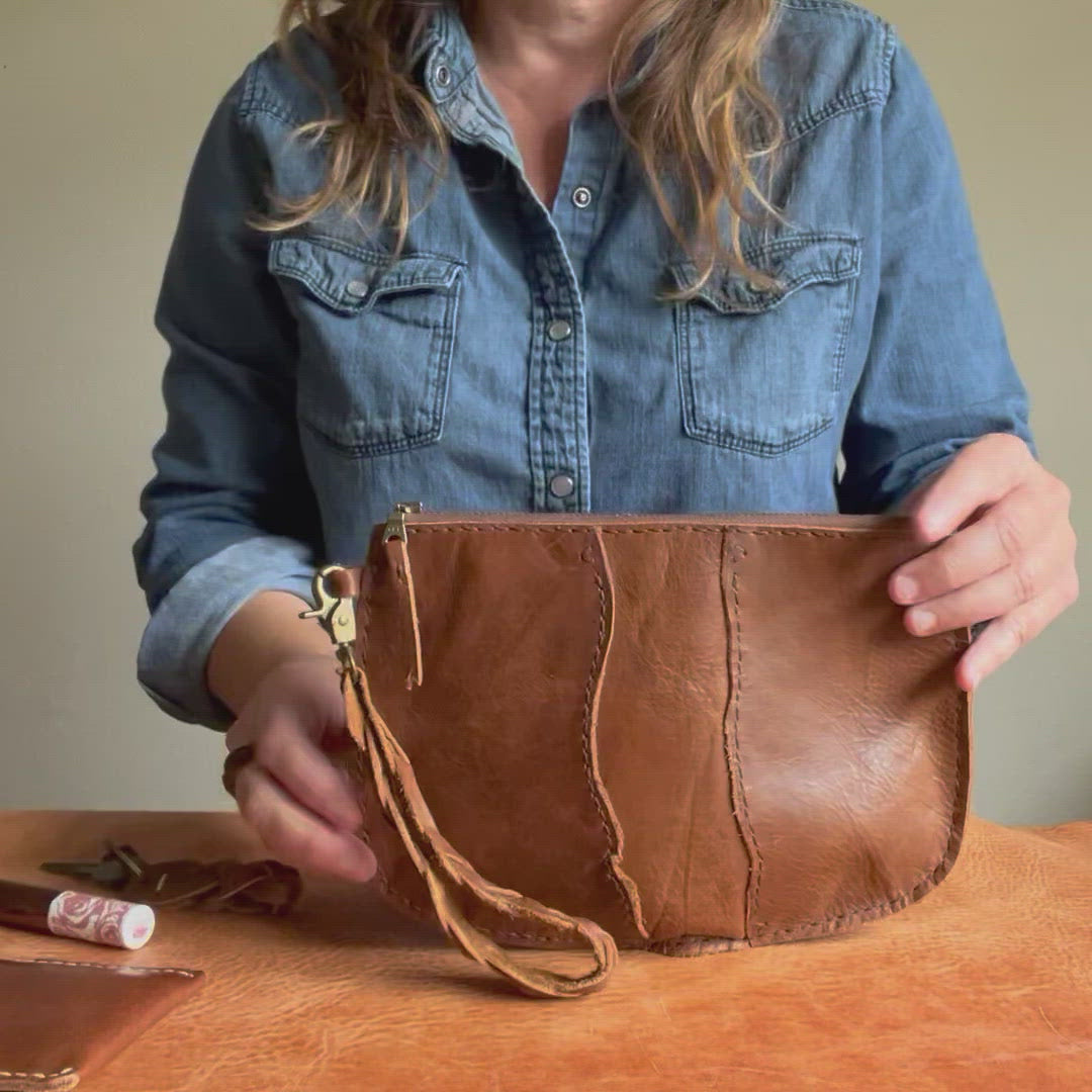1974 Broad River Leather Wristlet Video also showcasing Little River Key Fob and the St. Johns River Tote