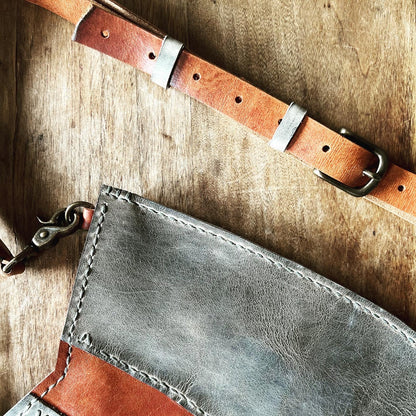 Moon River Leather Crossbody Bag