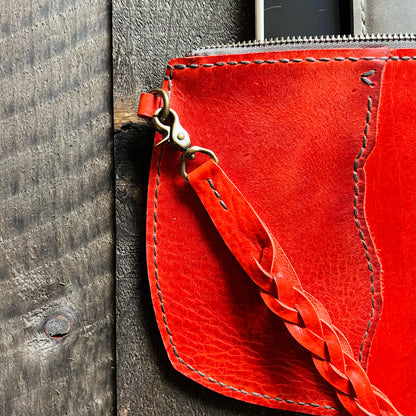 Broad River Leather Wristlet